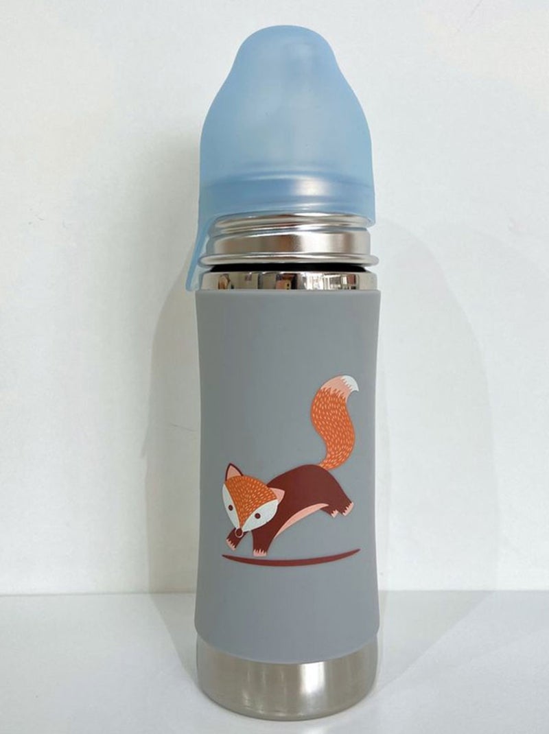 Biberon en inox 325 ml - Fox Gris - Kiabi
