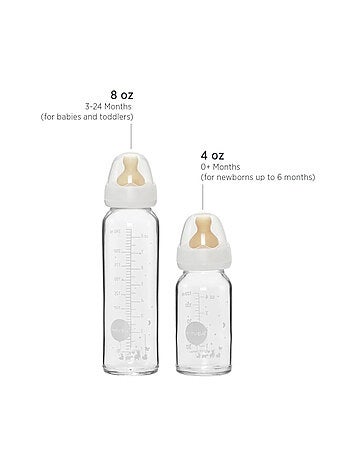 Biberon en verre - Pack de 2 biberons