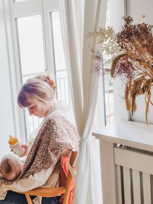 Biberon en verre avec housse de protection - Powder Pink - 250 ml - Kiabi