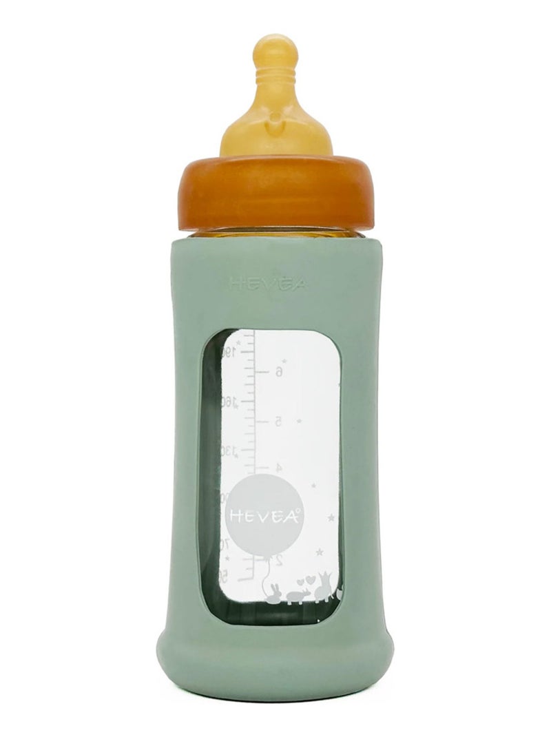 Biberon en verre avec housse de protection - Seafoam Blue - 250 ml Bleu - Kiabi
