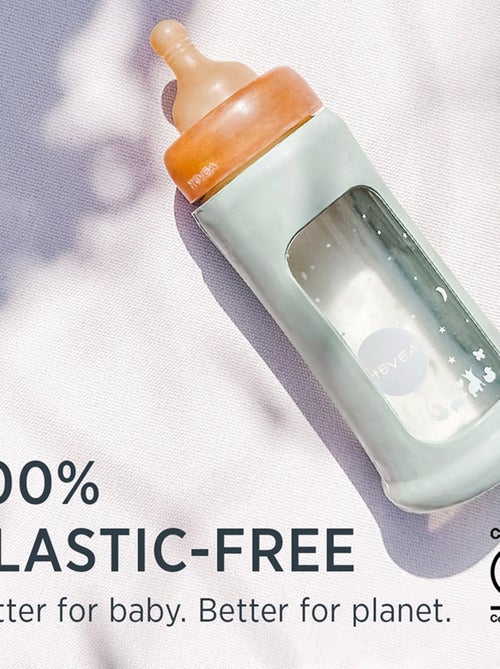 Biberon en verre avec housse de protection - Seafoam Blue - 250 ml - Kiabi