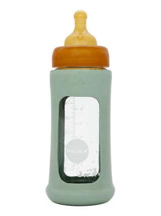 Biberon en verre avec housse de protection Seafoam