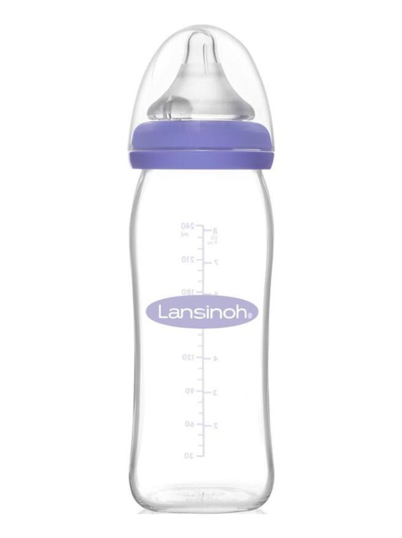 Biberon en verre Natural Wave spécial allaitement  (240 ml) Violet - Kiabi