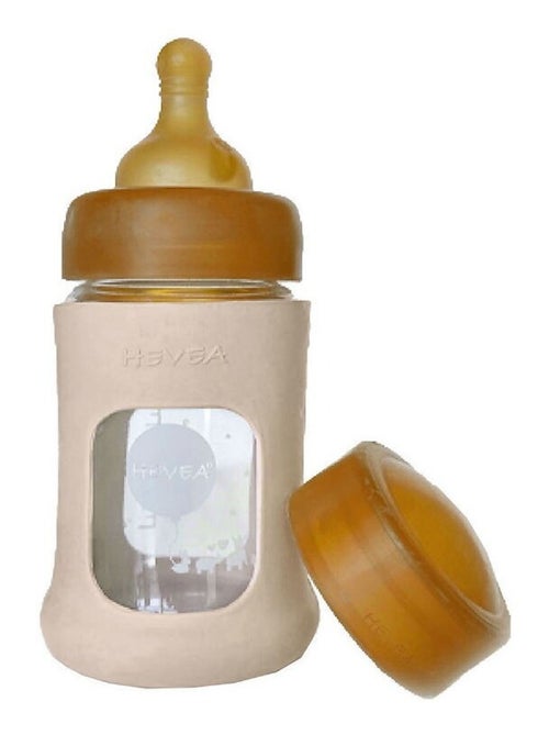 Biberon en verre zéro plastique avec housse de protection - Pack unitaire - Kiabi