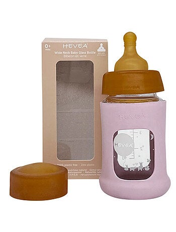 Biberon en verre zéro plastique avec housse de protection - Pack unitaire
