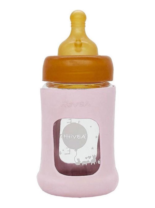 Biberon en verre zéro plastique avec housse de protection - Pack unitaire - Kiabi