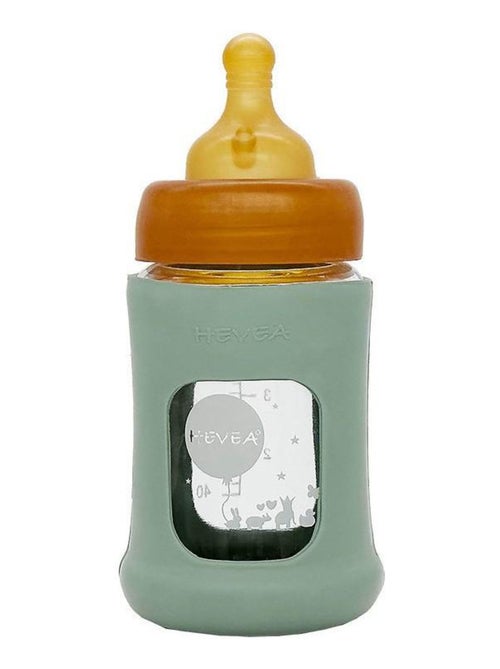Biberon en verre zéro plastique avec housse de protection - Pack unitaire - Kiabi
