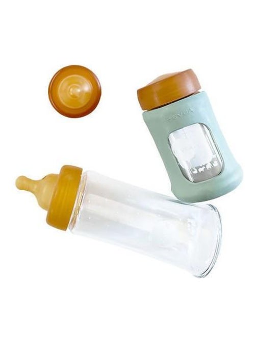 Biberon en verre zéro plastique avec housse de protection - Pack unitaire - Kiabi