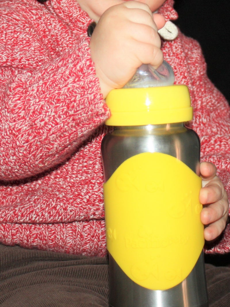 Biberon isotherme bébé 10h en inox Jaune - Kiabi
