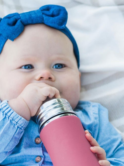 Biberon Isotherme en inox 260 ml - Vieux Rose - Kiabi