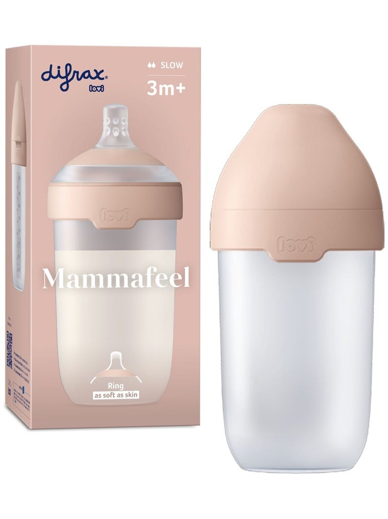 Biberon Mammafeel 250 ml - Imite le sein maternel Beige - Kiabi