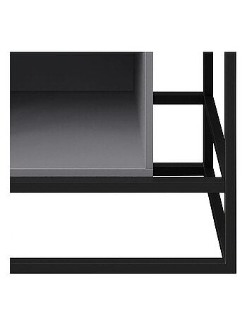 Bibliothèque à 4 compartiments ouverts - cadre métallique 'Roba' - Minecraft