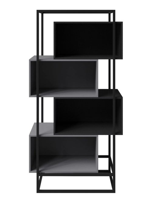 Bibliothèque à 4 compartiments ouverts - cadre métallique 'Roba' - Minecraft - Kiabi