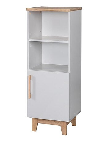 Bibliothèque colonne pour chambre d'enfant - Meuble de rangement porte 2 niches 'Roba caro'