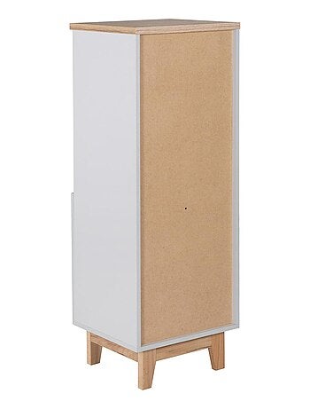 Bibliothèque colonne pour chambre d'enfant - Meuble de rangement porte 2 niches 'Roba caro'