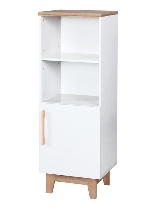 Bibliothèque colonne pour chambre d'enfant - Meuble de rangement porte 2 niches 'Roba finn' - Kiabi