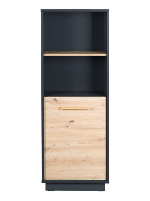 Bibliothèque colonne pour chambre d'enfant - Meuble de rangement porte 2 niches 'Roba lenn' - Kiabi