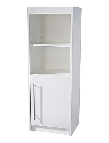 Bibliothèque colonne pour chambre d'enfant - Meuble de rangement porte 2 niches 'Roba maren'