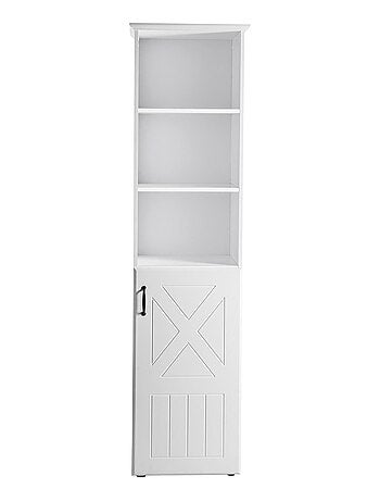 Bibliothèque colonne pour chambre d'enfant - Meuble de rangement porte 3 niches 'Roba constantin'