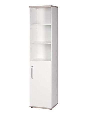 Bibliothèque colonne pour chambre d'enfant - Meuble de rangement porte 3 niches 'Roba moritz'
