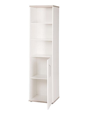 Bibliothèque colonne pour chambre d'enfant - Meuble de rangement porte 3 niches 'Roba moritz'