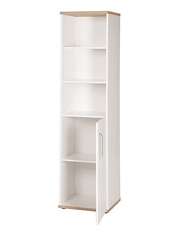 Bibliothèque colonne pour chambre d'enfant - Meuble de rangement porte 3 niches 'Roba pia'