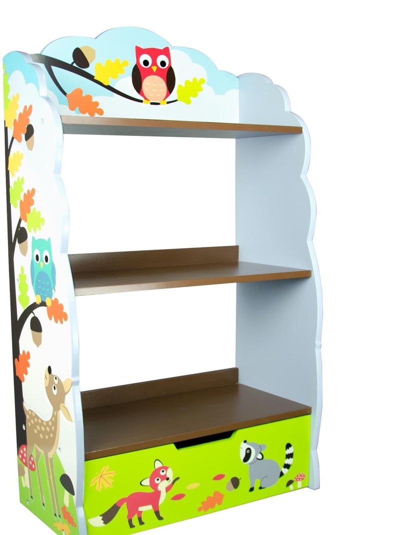 Bibliothèque en bois bleu enfant fille garçon Fantasy Fields TD-11704A Bleu - Kiabi