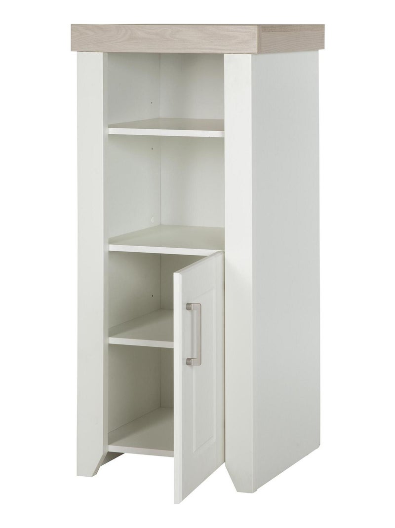 Bibliothèque enfant 1 porte 2 niches 'Roba felicia' Blanc - Kiabi