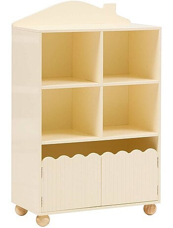 Bibliothèque enfant 2 portes 4 cases BOULI