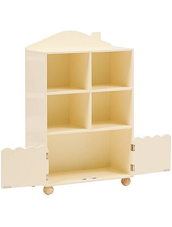 Bibliothèque enfant 2 portes 4 cases BOULI