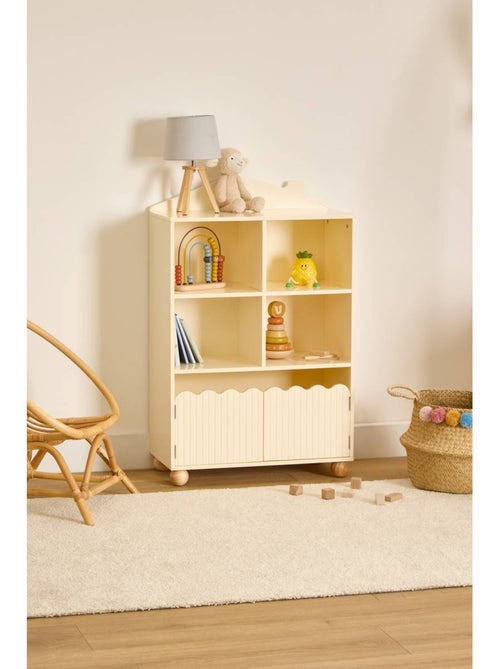 Bibliothèque enfant 2 portes 4 cases BOULI - Kiabi