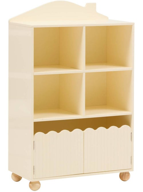 Bibliothèque enfant 2 portes 4 cases BOULI - Kiabi