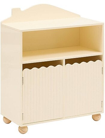 Bibliothèque enfant 2 portes niche ouverte BOULI
