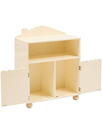 Bibliothèque enfant 2 portes niche ouverte BOULI