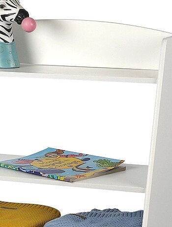 Bibliothèque enfant 3 étagères 2 portes Sweet