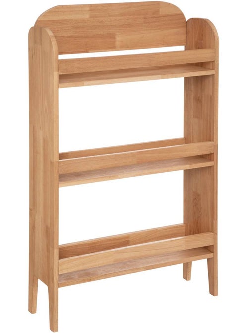 Bibliothèque enfant 3 étagères en bois hévéa ROBIN - Kiabi Bibliothèque enfant 3 étagères en bois hévéa ROBIN - Kiabi