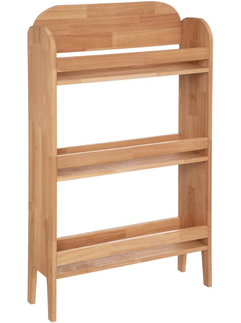 Bibliothèque enfant 3 étagères en bois hévéa ROBIN Beige - Kiabi