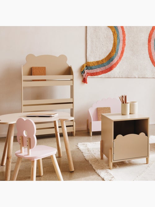Bibliothèque enfant 3 niveaux en bois DOUCEUR - Kiabi