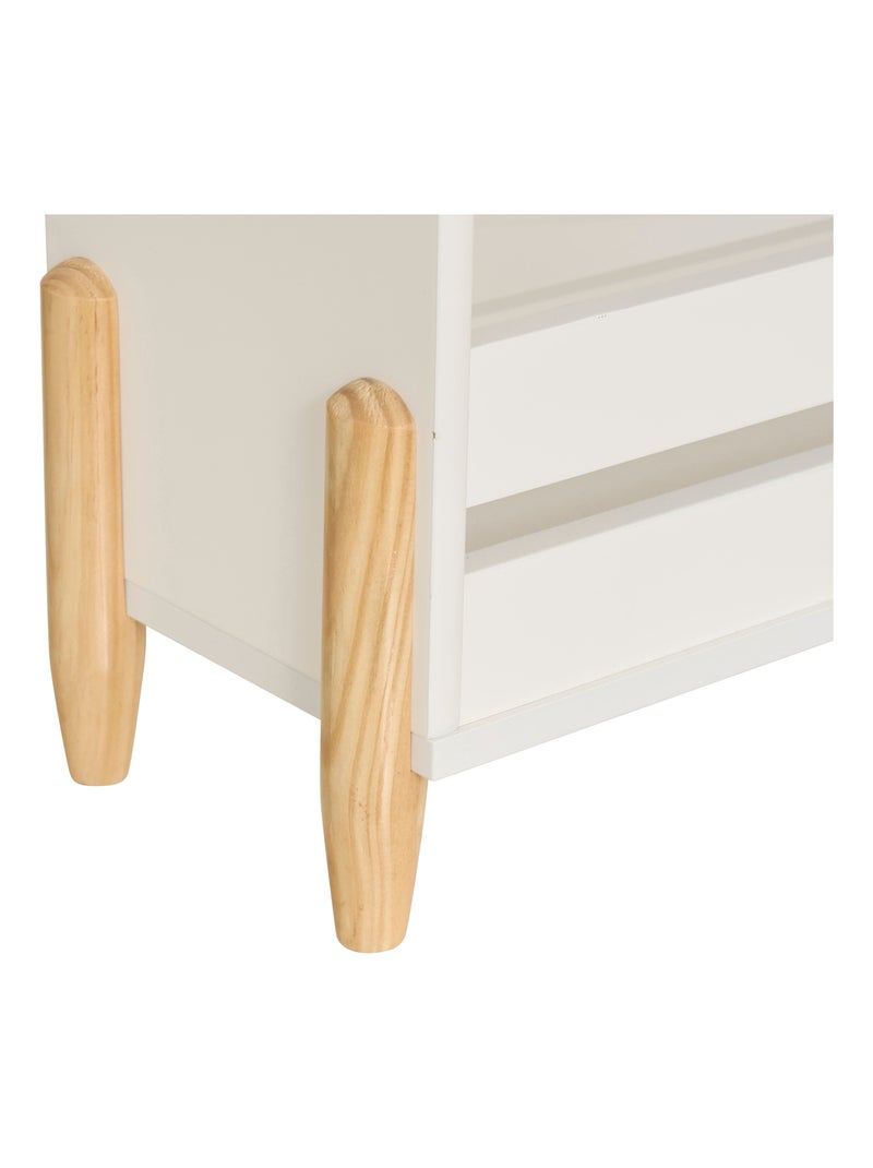 Bibliothèque enfant à étagères ouvertes forme organique Blanc - Kiabi