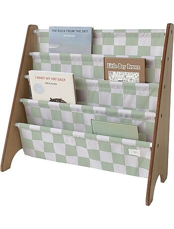 Bibliothèque enfant damier