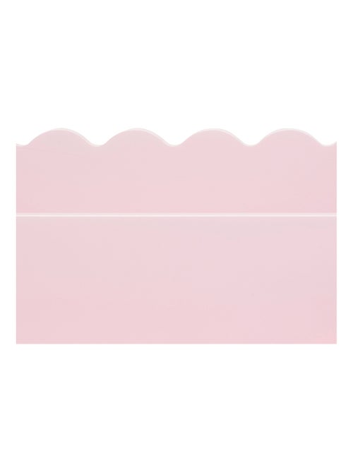 Bibliothèque enfant en bois rose avec étagères - Kiabi