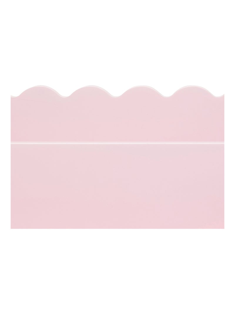 Bibliothèque enfant en bois rose avec étagères Rose clair - Kiabi