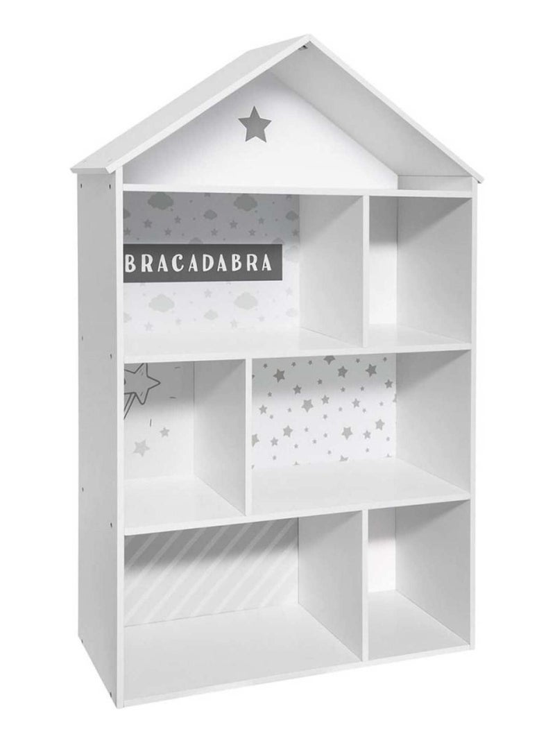 Bibliothéque enfant Maison 7 cases gris Gris - Kiabi