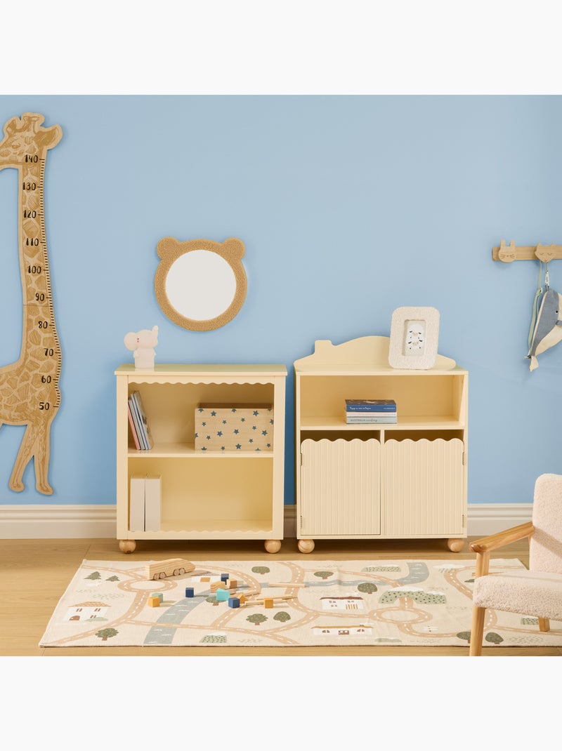 Bibliothèque enfant  maison avec portes Beige - Kiabi