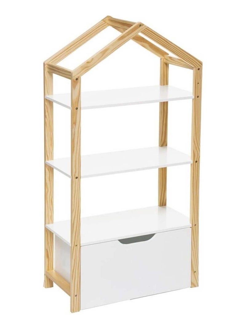 Bibliothéque enfant Maison Blanc - Kiabi