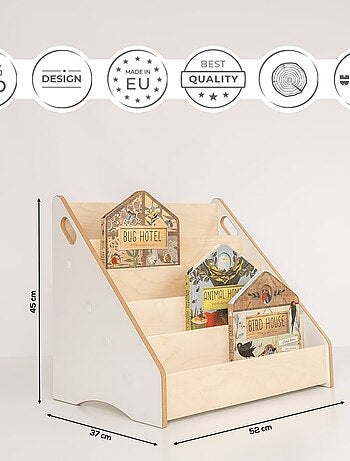 Bibliothèque enfant Maxi – 5 tiroirs bois