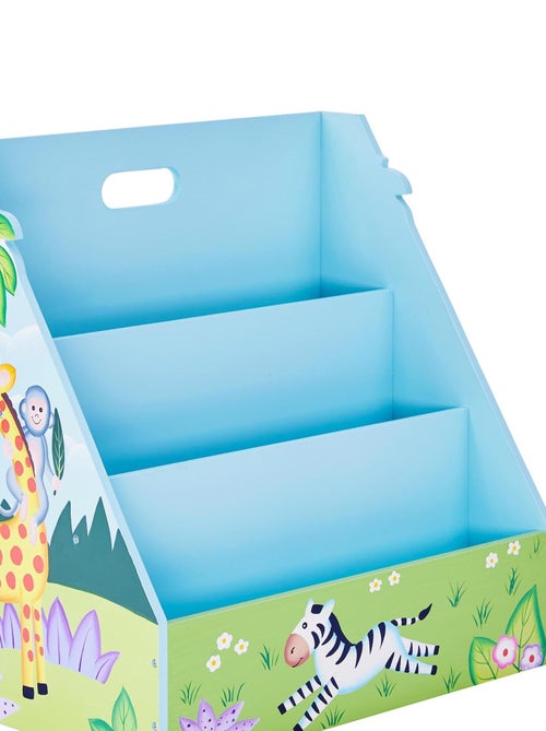 Bibliothèque Enfant Meuble Rangement, 48cm, Bleu - Kiabi
