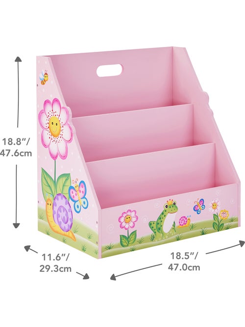 Bibliothèque Enfant Meuble Rangement, 48cm, Rose - Kiabi