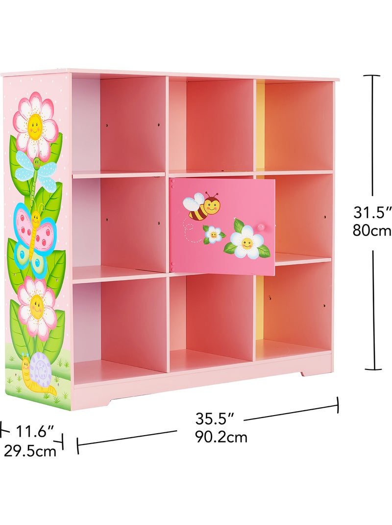 Bibliothèque Enfant Meuble Rangement, 80cm, Rose Rose - Kiabi