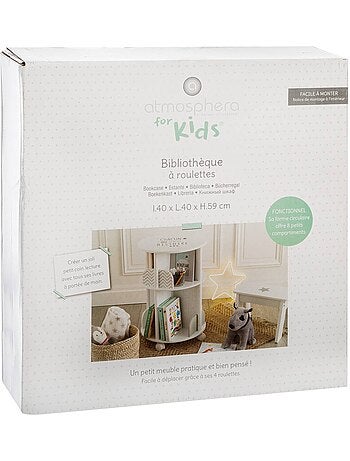 Bibliothèque enfant ronde 8 compartiments ALEX